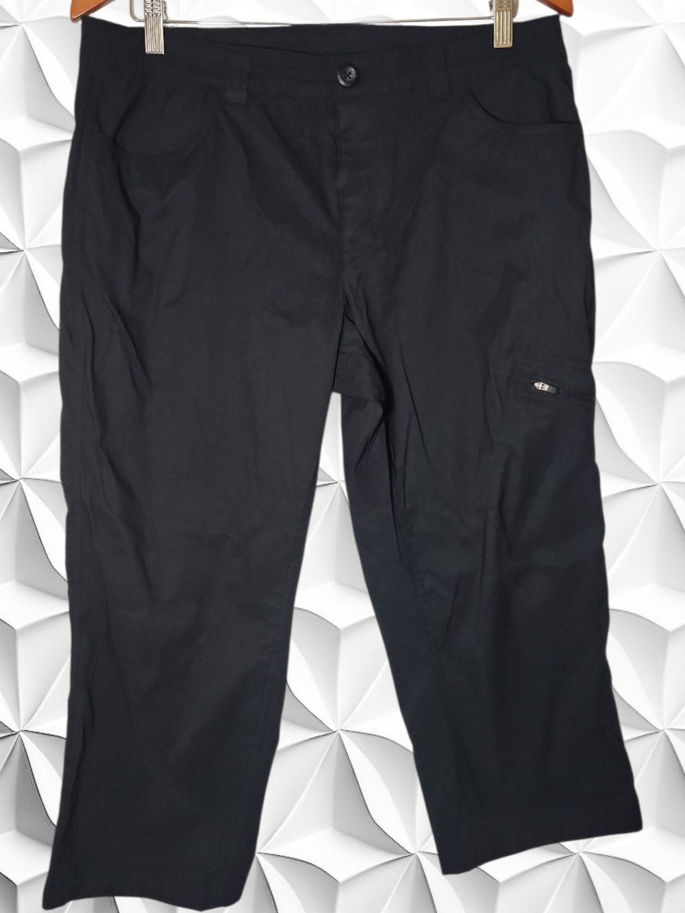 ​Eddie Bauer Rainier Technical Hiking Capri Pants Black Size 12